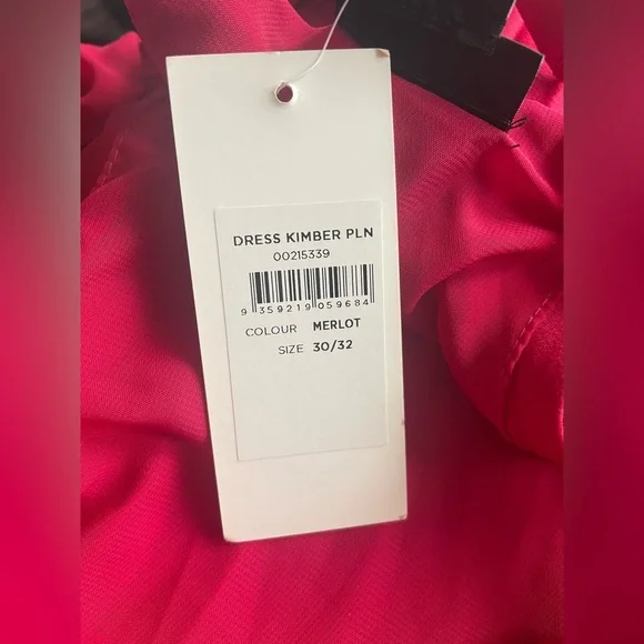 New EVANS Kimber Plain Maxi Dress merlot Size 30/32 Women - Picture 14 of 16